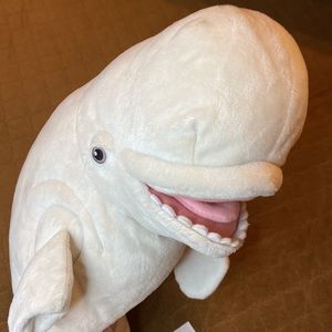 BAILEY white beluga whale plush stuffed animal Disney store stuffy Finding Dory